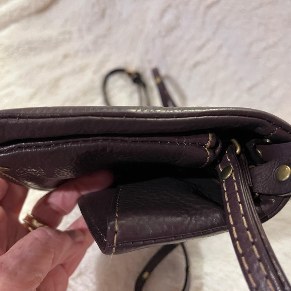 Frye Dark Brown Leather Crossbody Bag - Picture 13 of 14